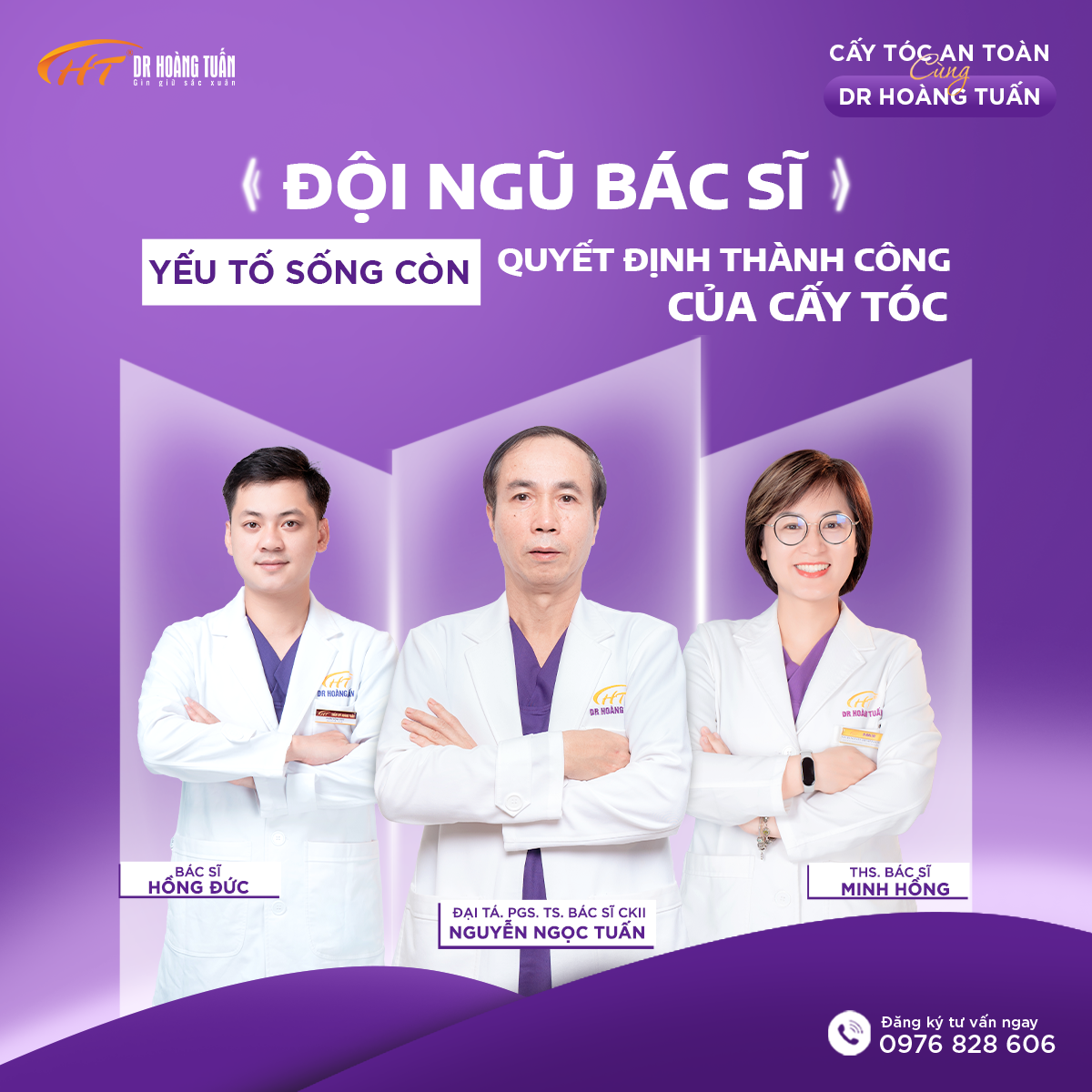 đội ngũ bác sĩ tại dr hoàng tuấn